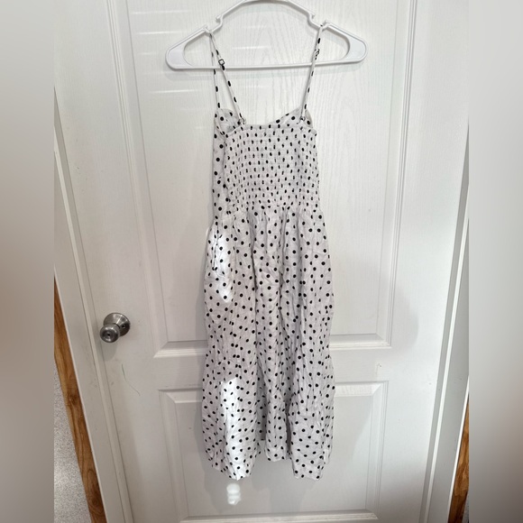 Xhilaration White Dress with Black Polka Dots - Picture 3 of 4